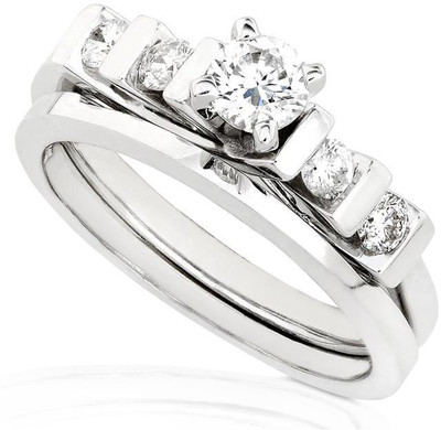

Kiara Jewellery Needhi Sterling Silver Swarovski Zirconia Gold-plated Plated Ring