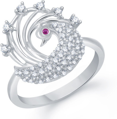 89% OFF on VK Jewels Charming Mayur Shaped for Women and Girls Alloy Cubic Zirconia Gold Plated Ring