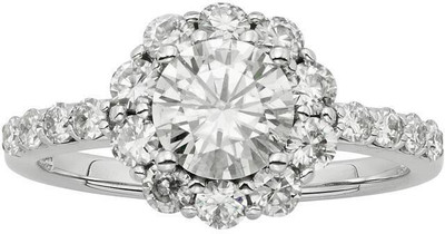 

Kiara Jewellery Sachi Sterling Silver Swarovski Zirconia Gold-plated Plated Ring