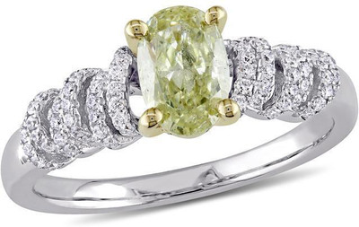 Kiara Jewellery Naina Sterling Silver Swarovski Zirconia Gold-plated Plated Ring