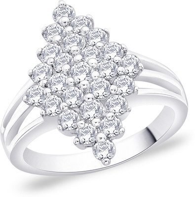 

Peora Sterling Silver Rhodium Plated Ring