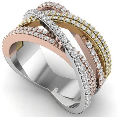 

ICR Jewels Sterling Silver Cubic Zirconia Sterling Silver Plated Ring