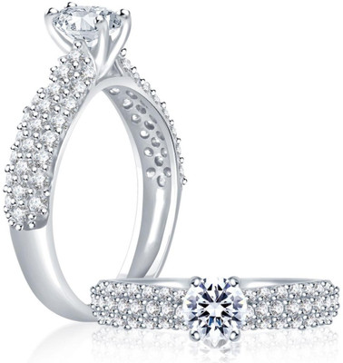 

Sukkhi Leafy Alloy Cubic Zirconia Rhodium Plated Ring, White