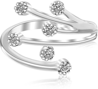 

Kiara Jewellery Sterling Silver Swarovski Zirconia Rhodium Plated Ring, White