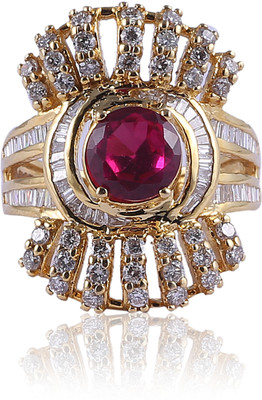 

Jisha Cocktail Inspiration 14kt Diamond, Ruby Yellow Gold ring