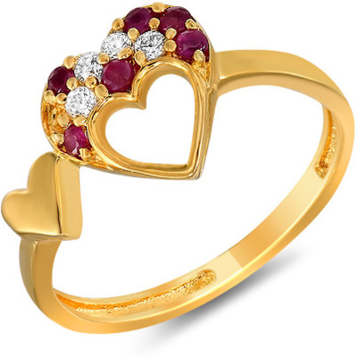 21% OFF on mahi Sweetheart Alloy, Brass Zircon, Ruby Gold Plated Ring 21% OFF on mahi Sweetheart Alloy, Brass Zircon, Ruby Gold Plated Ring