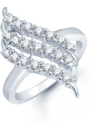 75% OFF on MEENAZ Floral Waves Alloy Ring