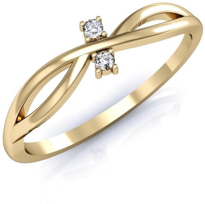 

Vachya Glory 14kt Diamond Yellow Gold ring(Yellow Gold Plated)