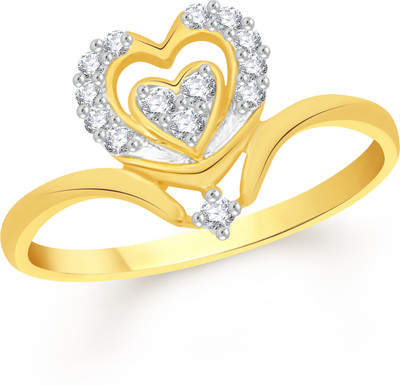 

VK Jewels Alloy Cubic Zirconia Gold-plated Plated Ring