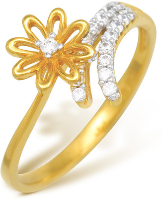5% OFF on Nishtaa 22kt Cubic Zirconia Yellow Gold ring
