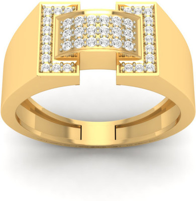 

Jewels5 Fallopia 14kt Diamond Yellow Gold ring(Rhodium Plated)
