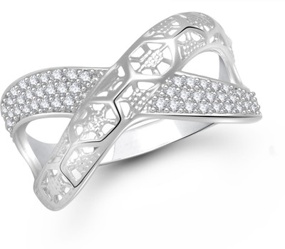 

Meenaz Alloy Cubic Zirconia Ring, White