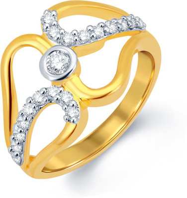 

Sukkhi Blossomy Alloy Rhodium, Gold-plated Plated Ring, White;gold