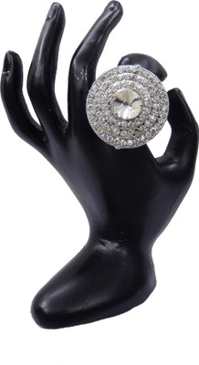

Shree Bhawani Art Jewellery Zinc Ring, White