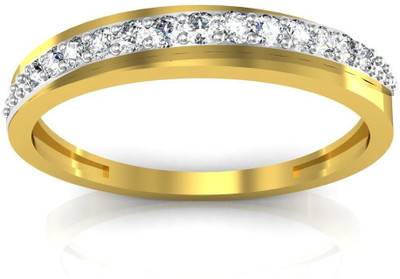 

AG Jewellery Telagu Sterling Silver Diamond Ring, Yellow