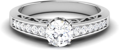 

Kiara Jewellery Silver Cubic Zirconia Rhodium Plated Ring, White