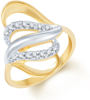 

Sukkhi Beguilling Alloy Cubic Zirconia Gold-plated, Rhodium Plated Ring, Gold;white