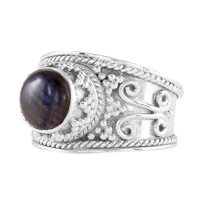 

Zivah Zivah Labradorite gemstone Sterling Silver Ring, Brown