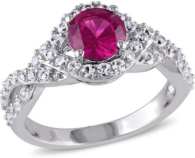 

Kiara Jewellery Sterling Silver Swarovski Zirconia Rhodium Plated Ring, White