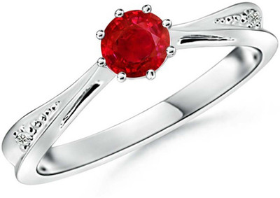 

Kiara Jewellery Silver Cubic Zirconia Rhodium Plated Ring