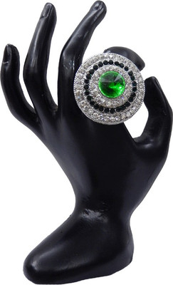 

Shree Bhawani Art Jewellery Zinc Ring, Green