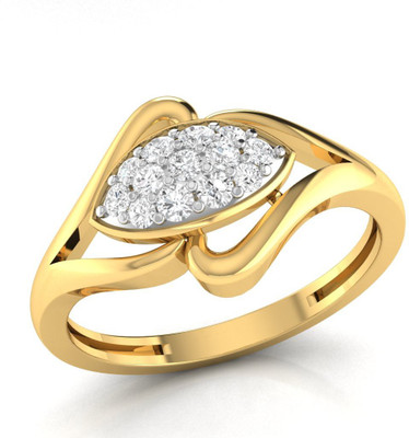 

Ciemme Sterling Silver Cubic Zirconia Gold-plated Plated Ring, Yellow