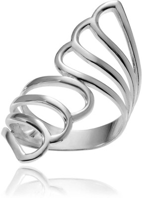 

AG Jewellery Sterling Silver Diamond Rhodium Plated Ring, Multicolor