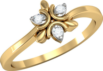 

Vachya Glory 18kt Diamond Yellow Gold ring(Yellow Gold Plated)