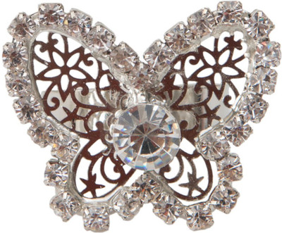 

Taj Pearl Designer Alloy Ring, Silver