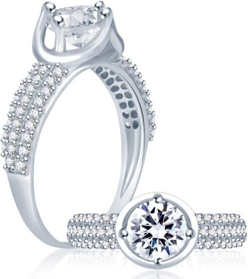 

Sukkhi Attractive Alloy Cubic Zirconia Rhodium Plated Ring, White