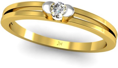 JEWEL HUB 18K Hallmarked Certified Diamond 18kt Yellow Gold ring