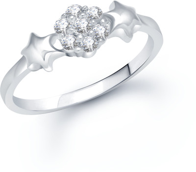 VK Jewels Fancy Shaped for Women and Girls Alloy Cubic Zirconia Rhodium Plated Ring