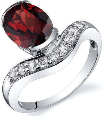 

Kiara Jewellery Sterling Silver Swarovski Zirconia Rhodium Plated Ring, White
