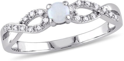 

Kiara Jewellery Amruta Sterling Silver Swarovski Zirconia Gold-plated Plated Ring