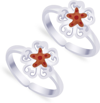 

Taraash Sterling Silver Toe Ring, Pink