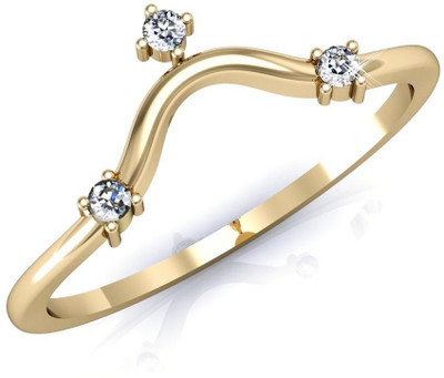 

Vachya Glory 14kt Diamond Yellow Gold ring(Yellow Gold Plated)