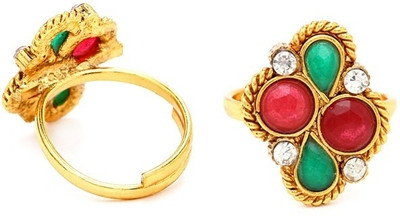 

Sukkhi Australian Diamond Stone Studded Zinc Gold-plated Plated Toe Ring