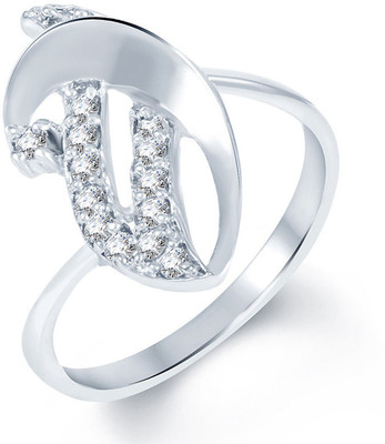 

Sukkhi Enchanting Alloy Cubic Zirconia Rhodium Plated Ring, White
