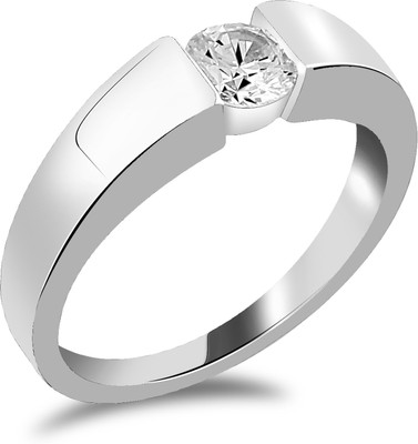 

Fasherati Silver Crystal Alloy Crystal Rhodium Plated Ring