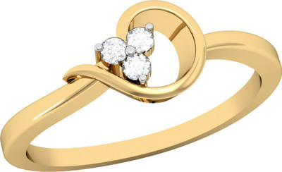 

Vachya Glory 18kt Diamond Yellow Gold ring(Yellow Gold Plated)