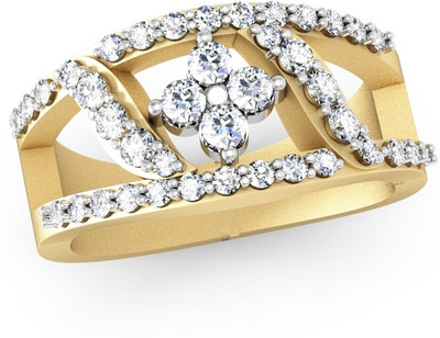 

Vachya Glory 18kt Diamond Yellow Gold ring(Yellow Gold Plated)