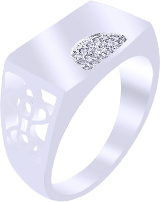 

Elotic Silver Cubic Zirconia Rhodium Plated Ring, White