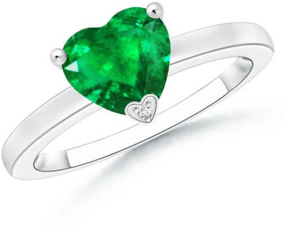 Kiara Jewellery Silver Cubic Zirconia Rhodium Plated Ring