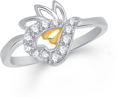 

VK Jewels Pleasing Heart Alloy Cubic Zirconia Gold-plated Plated Ring