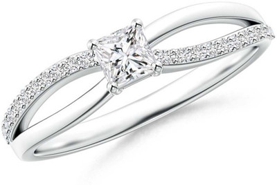 

Kiara Jewellery Silver Cubic Zirconia Rhodium Plated Ring