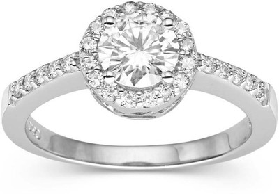 

Kiara Jewellery Sterling Silver Swarovski Zirconia Rhodium Plated Ring, White