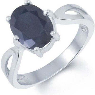 SMS Retail 8.25 Ratti Stone Sapphire Gold Plated Ring