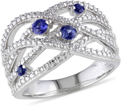 

Kiara Jewellery Silver Cubic Zirconia Rhodium Plated Ring