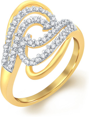 

Sukkhi Creative Paisley Alloy Cubic Zirconia Gold-plated Plated Ring