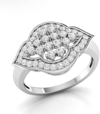 

Ciemme Sterling Silver Cubic Zirconia Gold-plated Plated Ring, White